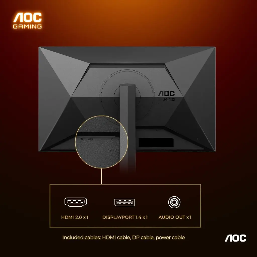 MONITOR AOC 27 2K 180Hz 0.5ms IPS FLAT 1440p Q27G4F