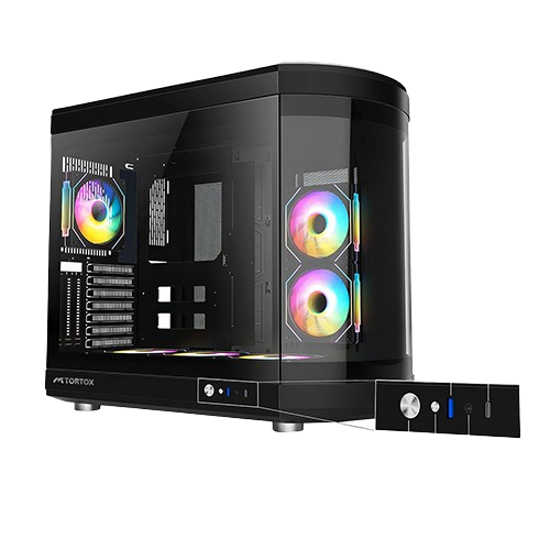 CASE VIDRIO BLACK TORTOX 